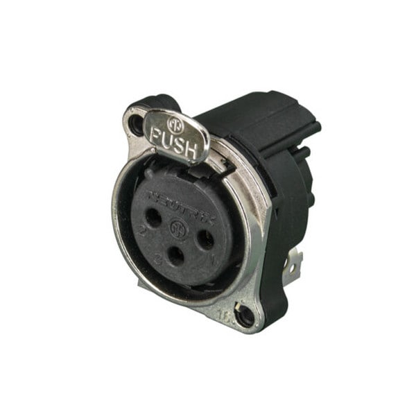 Main product image for Neutrik NC3FBH1 XLR 3 Pin Female PCBH Mount Nickel092-382
